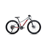 Ghost Kato 24 Pro - Kids MTB - rainbow silver/riot red - glossy