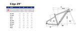 LaPierre EDGE 2.9 MTB Hardtail - Rahmengröße M 44cm