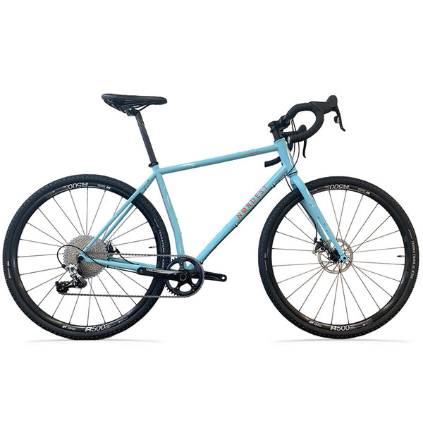 gravel bike kurzer vorbau Nordest Super Albarda Gravel Bike hellblau